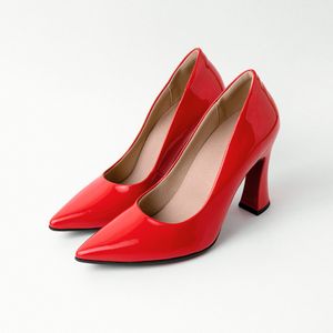 Scarpin Silvana Salto Alto Vermelho