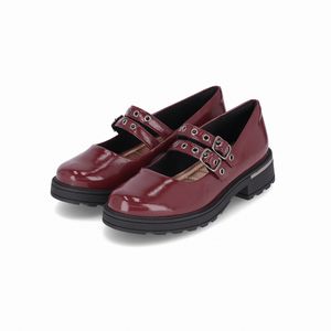 PICCADILLY MAXI - Sapato Mocassim Gisa Salto Médio Vinho