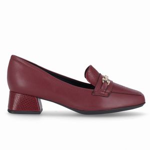 Loafer Tati Salto Médio Vinho