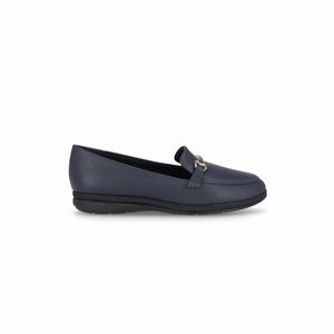 Loafer Sandy Anabela Baixo Navy