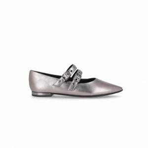 Sapatilha Ana Salto Baixo Pewter