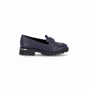 PICCADILLY MAXI - Sapato Mocassim Gisa Salto Médio Navy