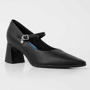 Scarpin Boneca Smurfs Salto Alto Preto