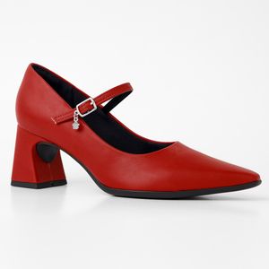 Scarpin Boneca Smurfs Salto Alto Vermelho