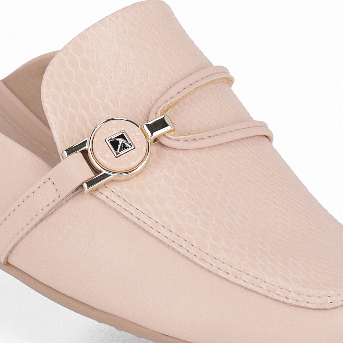 Mule Raquel Salto Baixo Rose | Piccadilly