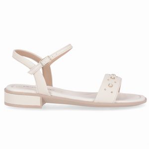 Sandália Taila Salto Baixo Off White