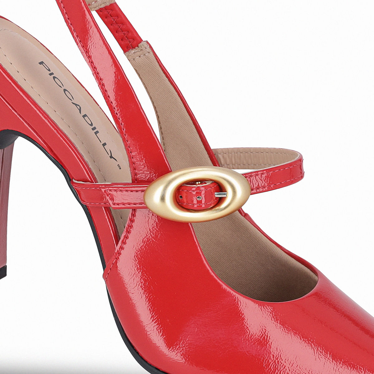 Sapato Slingback Silvana Salto Alto Vermelho | Piccadilly