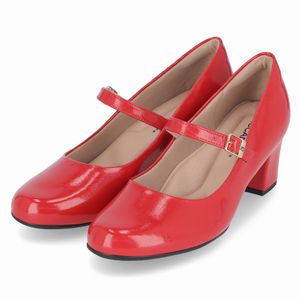 Sapato Boneca Laura Salto Médio Vermelho