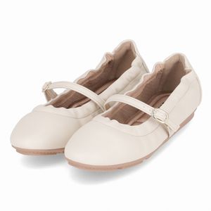 PICCADILLY MAXI - Sapato Boneca Michele Salto Baixo Off White