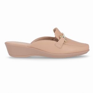 Mule Ivone Anabela Médio Nude Claro