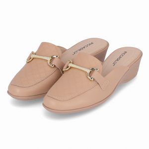Mule Ivone Anabela Médio Nude Claro