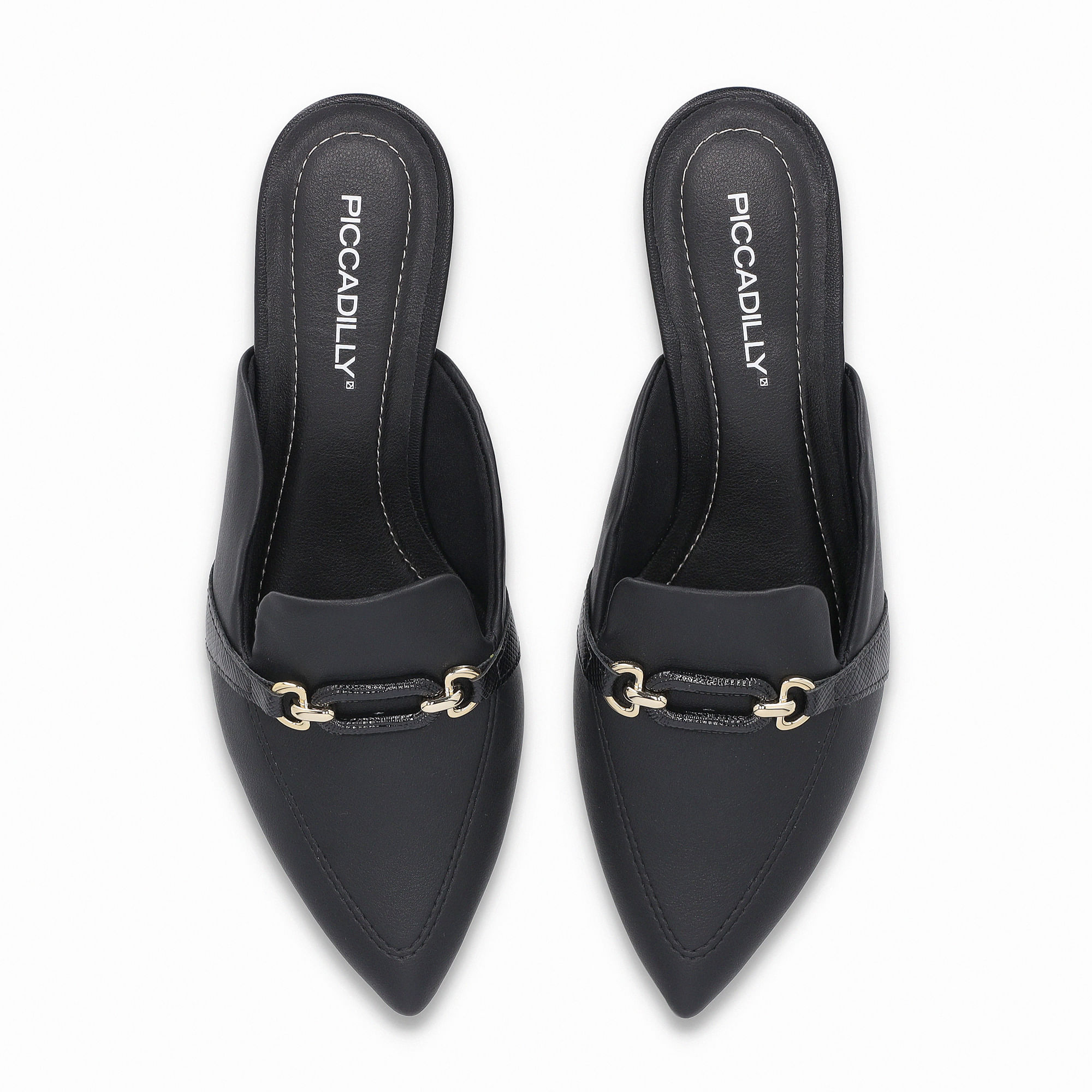 靴 tie wrap mule/melt the lady Mule Taci Salto Médio Preto | Piccadilly