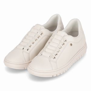 Tênis Nici Salto Baixo Off White