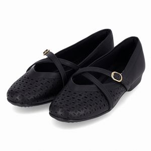 Sapatilha Boneca Raquel Salto Baixo Preto