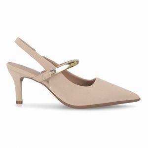 Sapato Slingback Salto Alto Brule