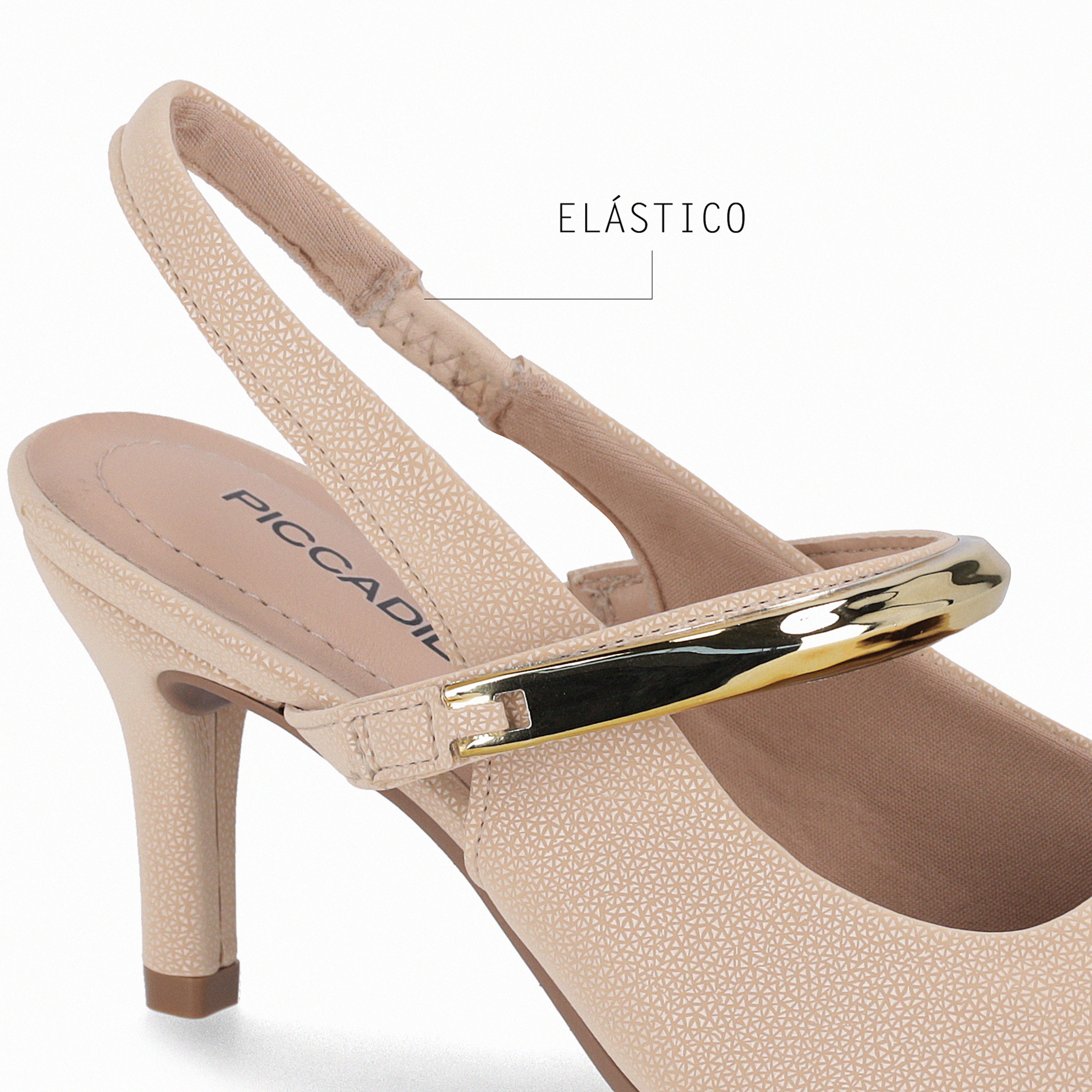 Sapato Slingback Salto Alto Brule | Piccadilly Sapato Slingback Salto Alto Brule | Piccadilly