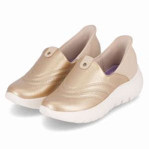Tênis SlipFit Salto Médio Ouro com Brule
