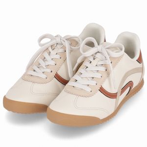 Tênis Kelly Rasteira Off White com Brule