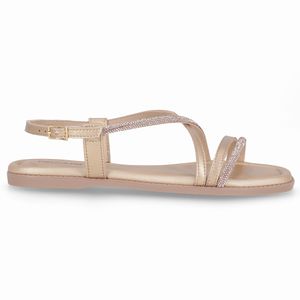 Sandália Rasteirinha Gabi Ouro