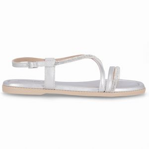 Sandália Rasteirinha Gabi Prata