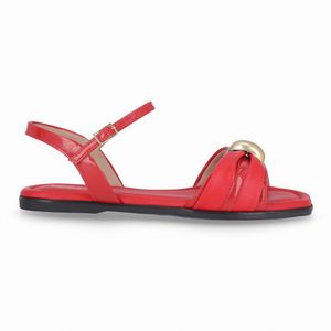 Sandália Rasteirinha Gabi Vermelho