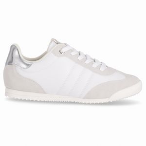 Tênis Kelly Rasteira Branco Neve com Cinza