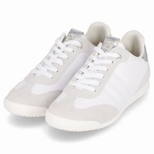 Tênis Kelly Rasteira Branco Neve com Cinza