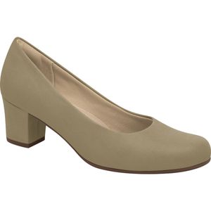 Scarpin Laura Salto Médio Areia