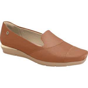 Loafer Fernanda Salto Baixo Caramelo