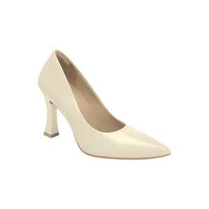 Scarpin Silvana Salto Alto Off White