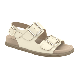 Sandália Anali Rasteira Off White