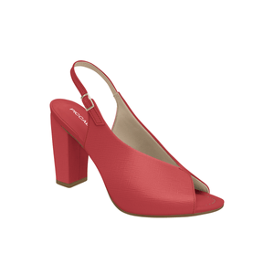 Sandália Rafa Salto Alto Cereja