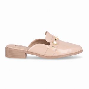 Mule Giovanna Salto Baixo Rose