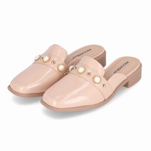 Mule Giovanna Salto Baixo Rose