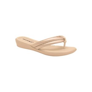 Chinelo Camila Rasteira Ouro Rosado