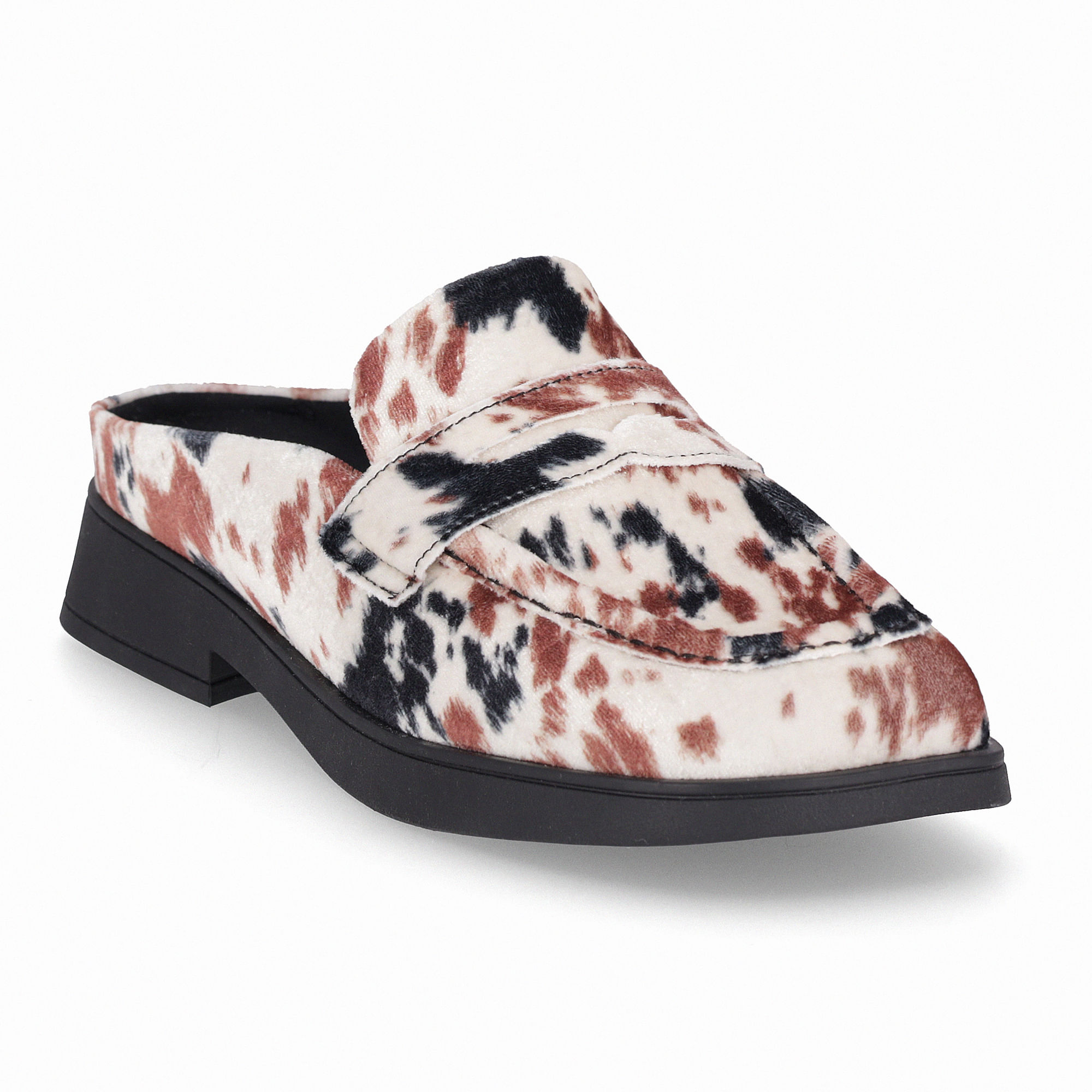 Mule Francisca Salto Baixo Animal Print | Piccadilly
