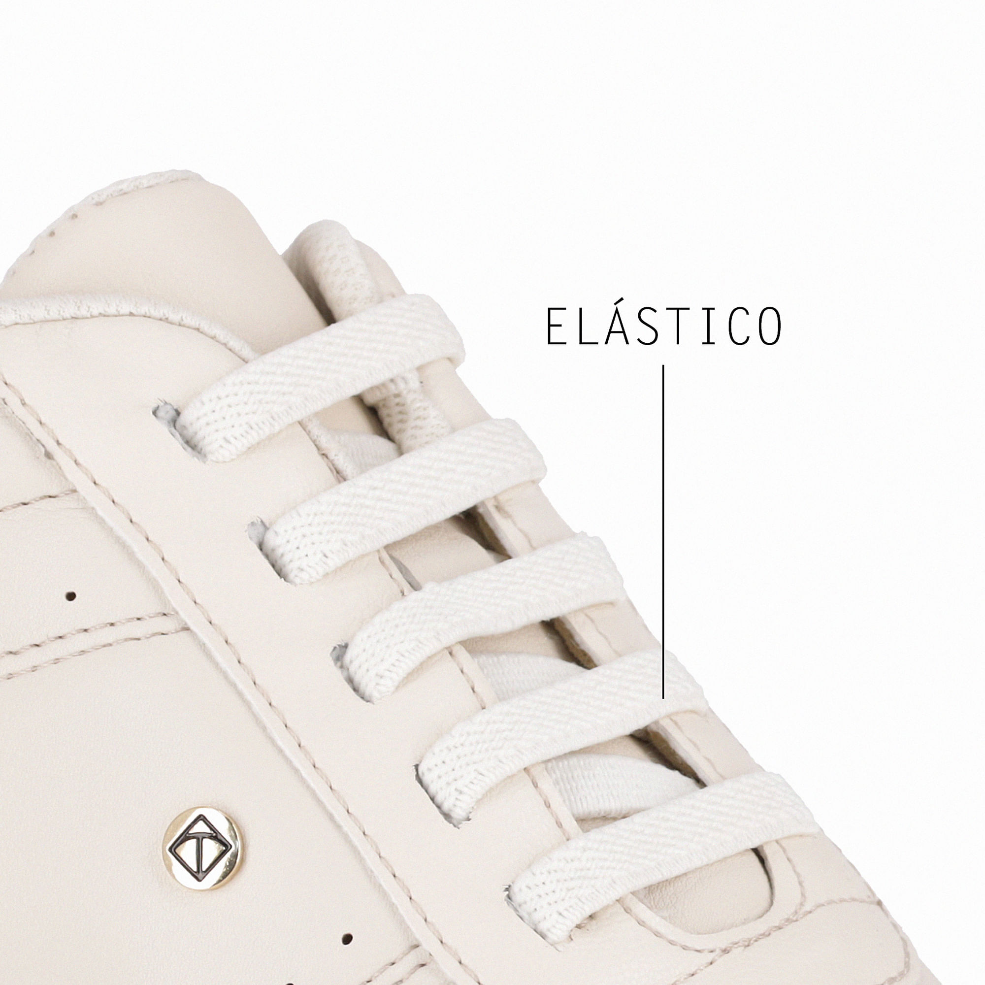 Tênis Fabi Off White com Ouro | Piccadilly