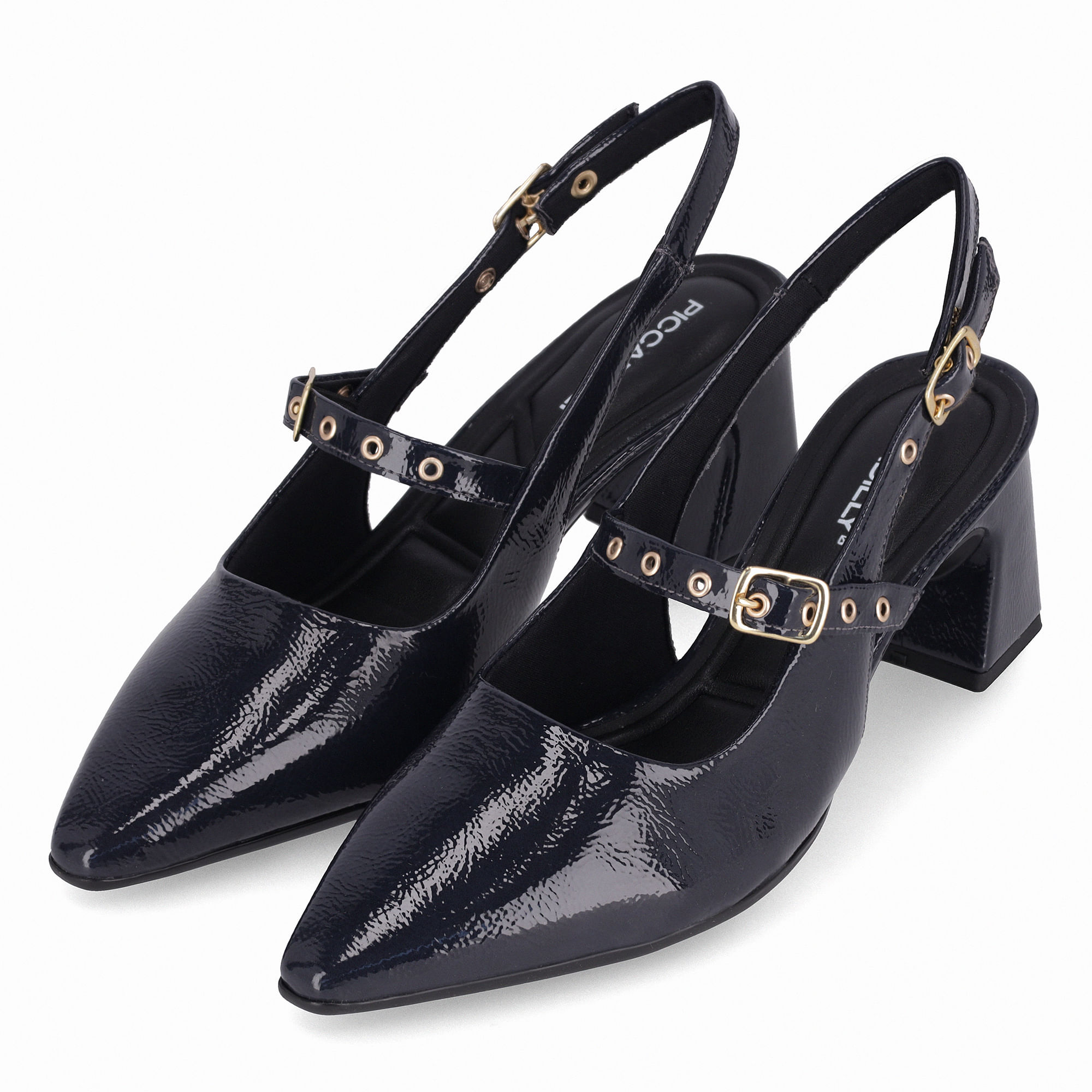 Slingback Irene Salto Alto Navy | Piccadilly