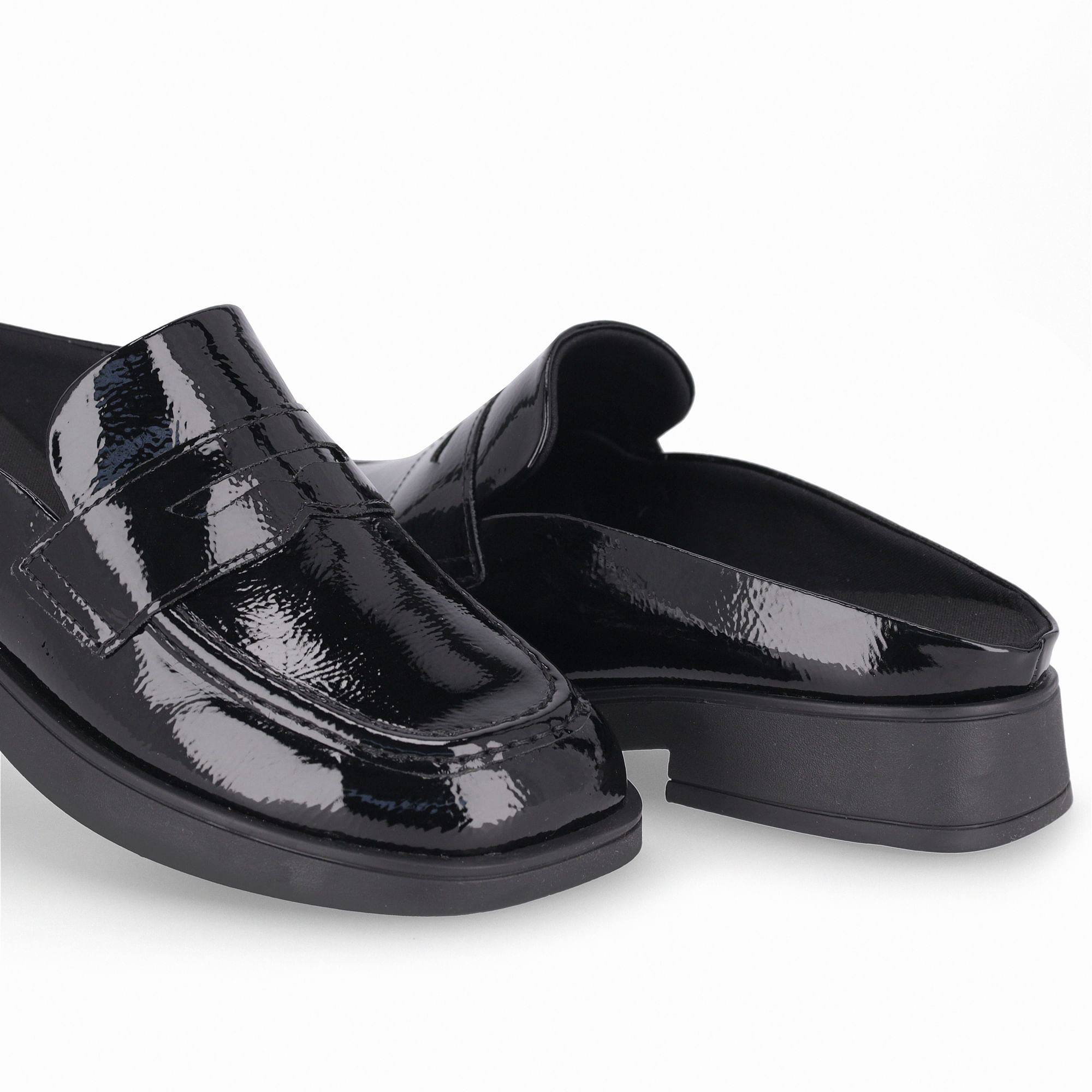 Mule Francisca Salto Baixo Preto | Piccadilly