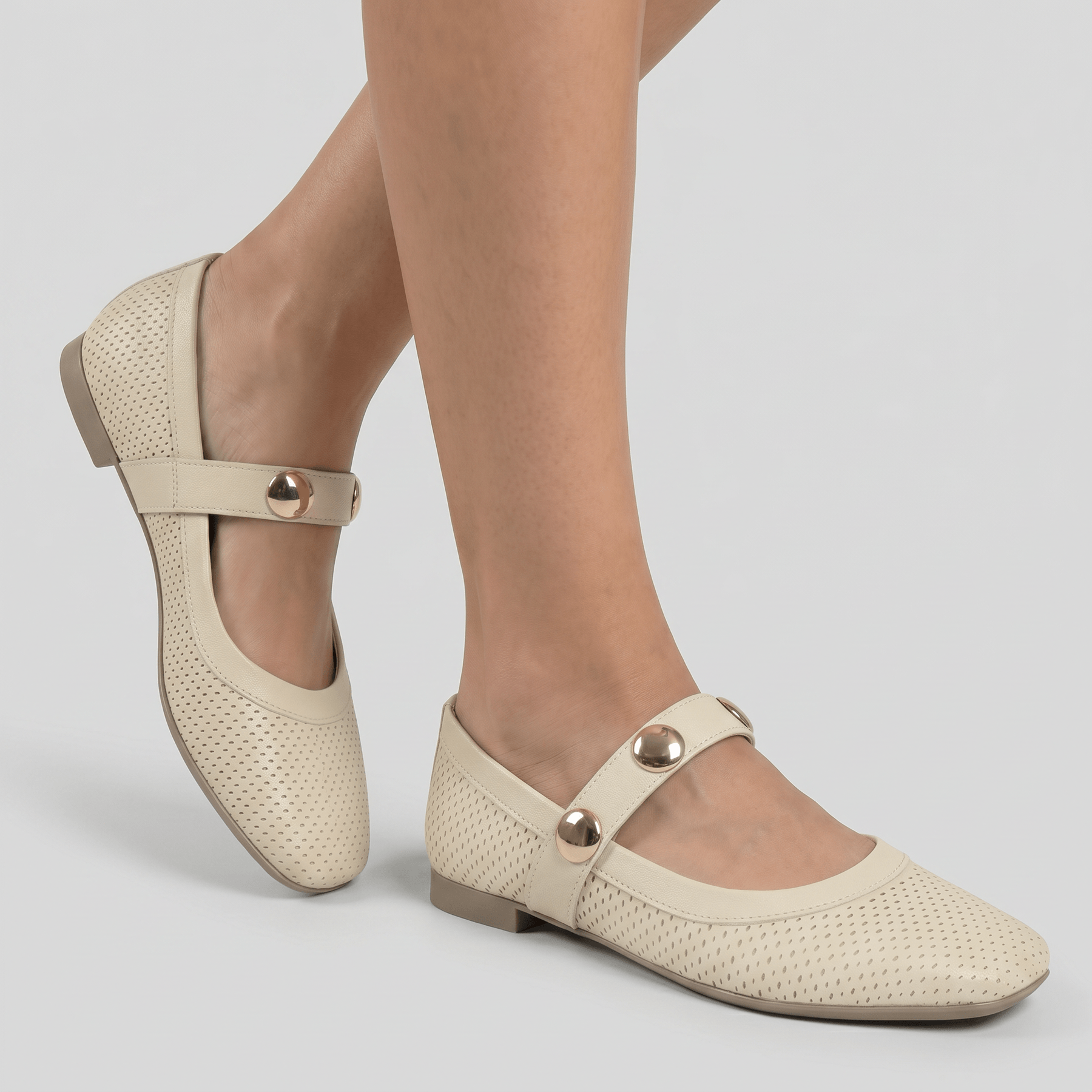 Sapatilha Boneca Vanessa Off White | Piccadilly