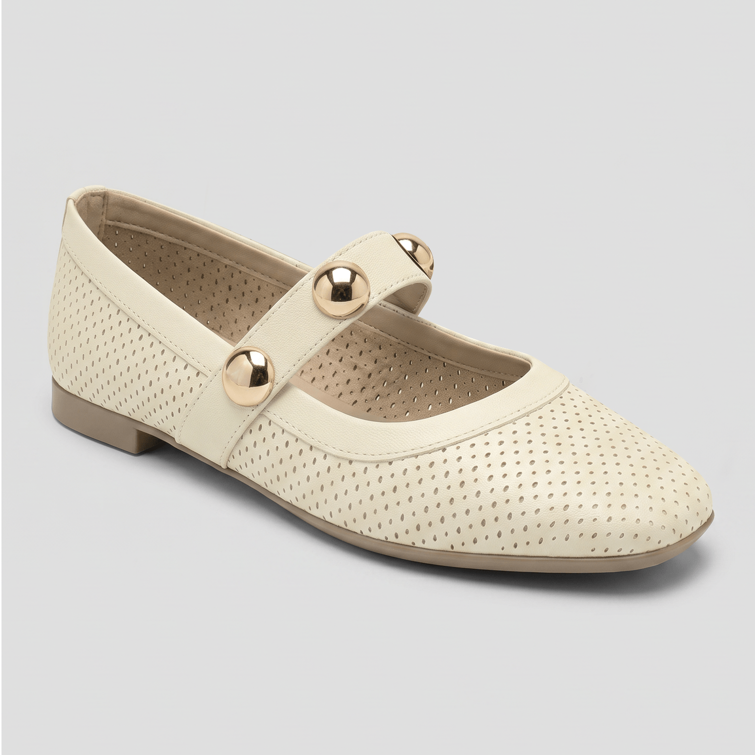 Sapatilha Boneca Vanessa Off White | Piccadilly